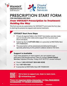 Prescription Start Form - CA